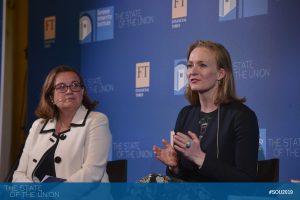 Ana Paula Zacarias (Secretary of State for European Affairs, Portugal) and Marietje Schaake (Member of the European Parliament, Committee on Foreign Affairs)